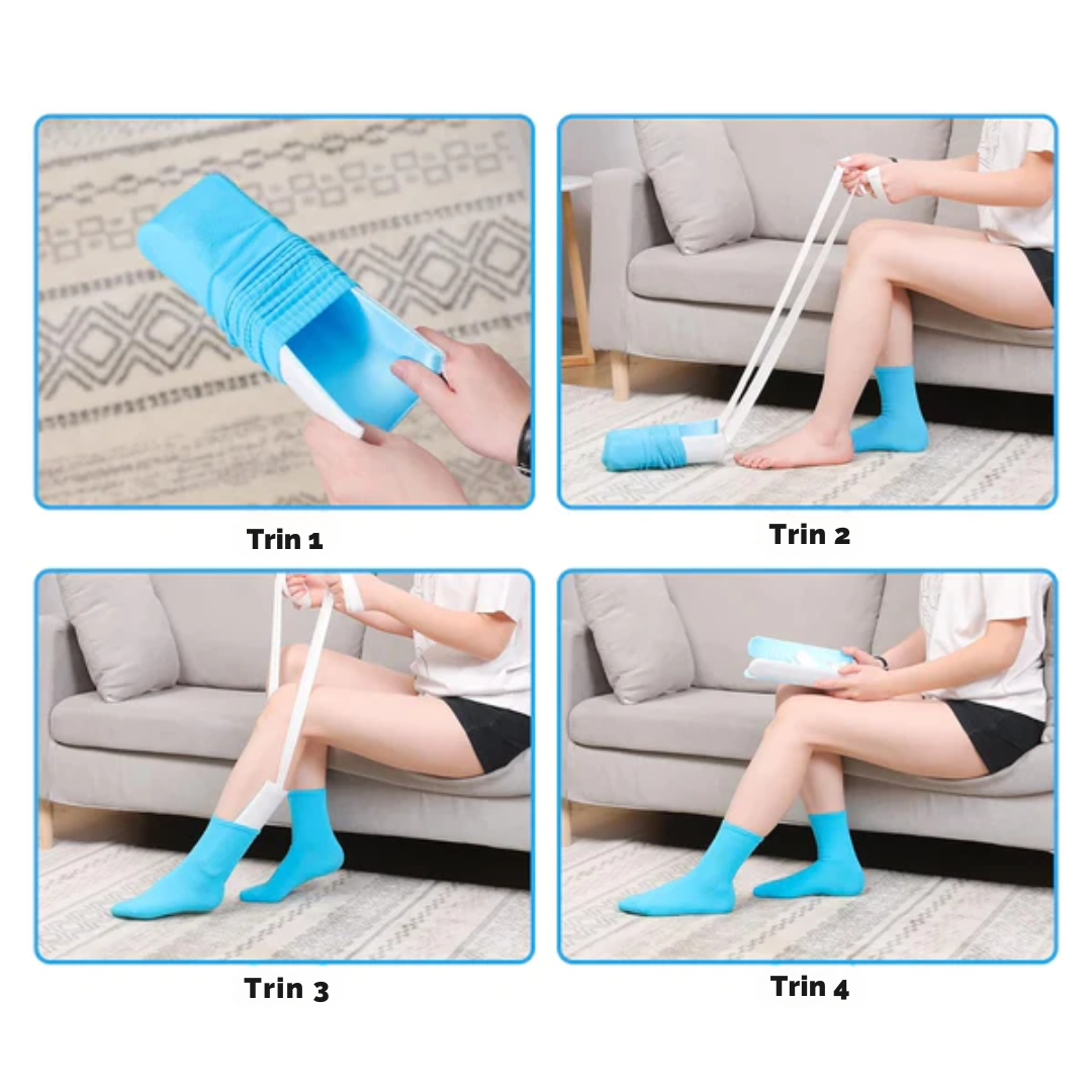 SockSlide – De makkelijke oplossing voor het aantrekken van sokken | 1+1 GRATIS