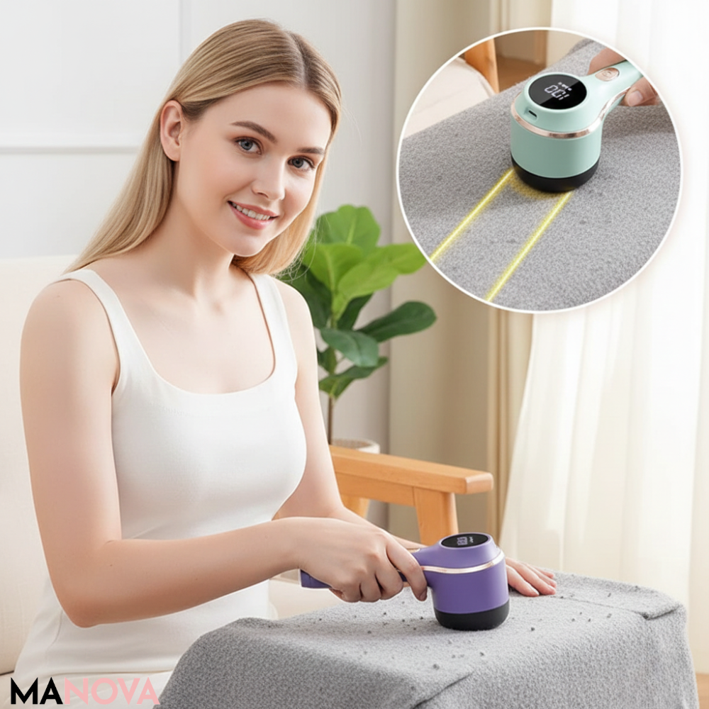 FuzziPro – 3-traps textielscheerapparaat met LED-display | 50% KORTING