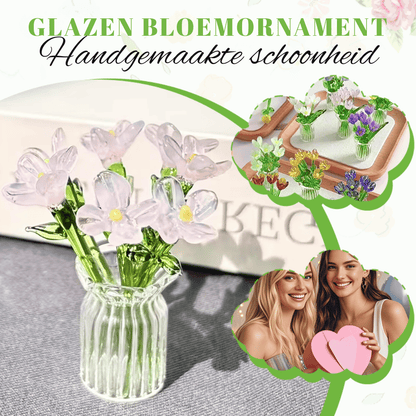 CrystalBloom — Glazen Bloemen Decor | 50% KORTING