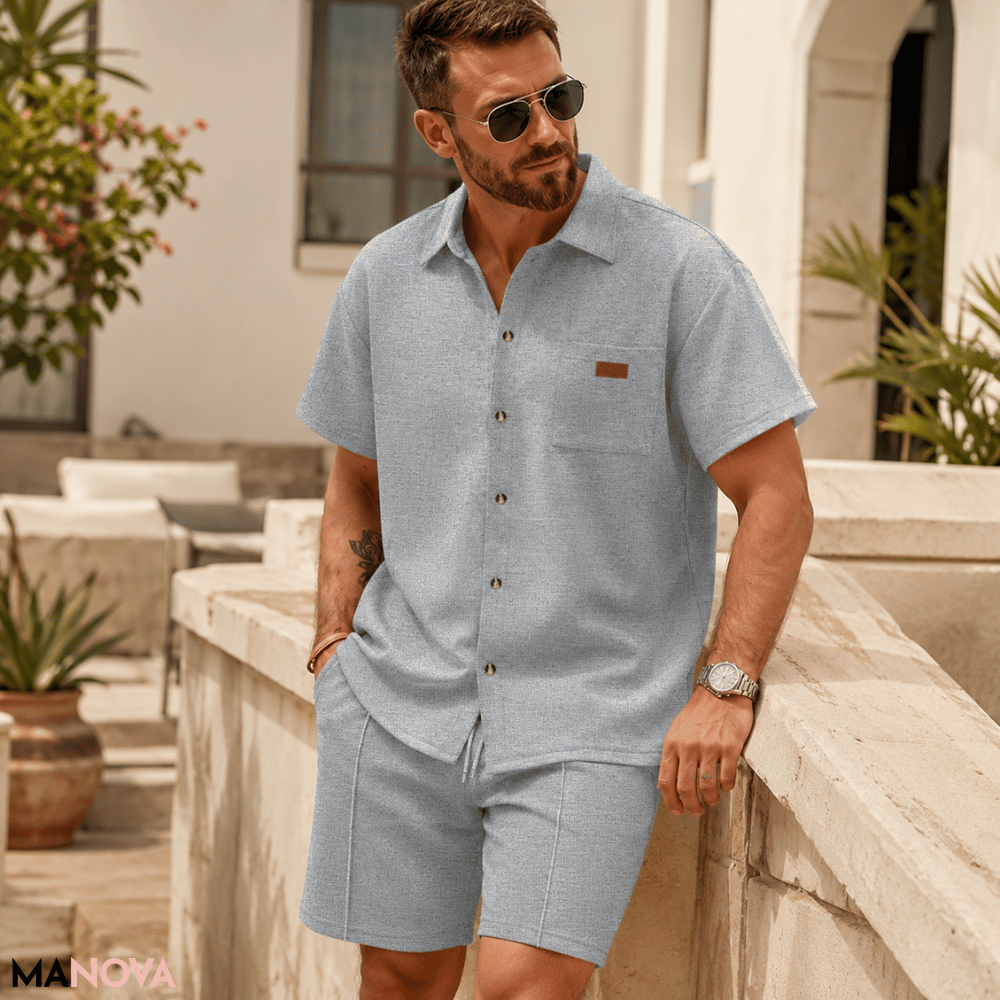 Elijah — Zomershirt met Reverskraag | 50% KORTING