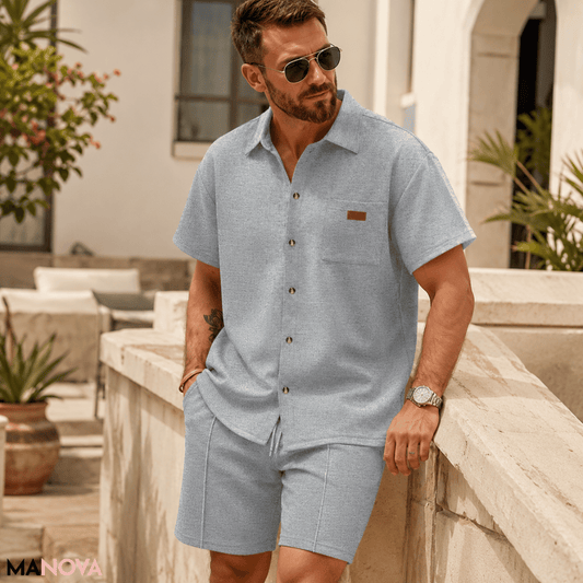 Elijah — Zomershirt met Reverskraag | 50% KORTING