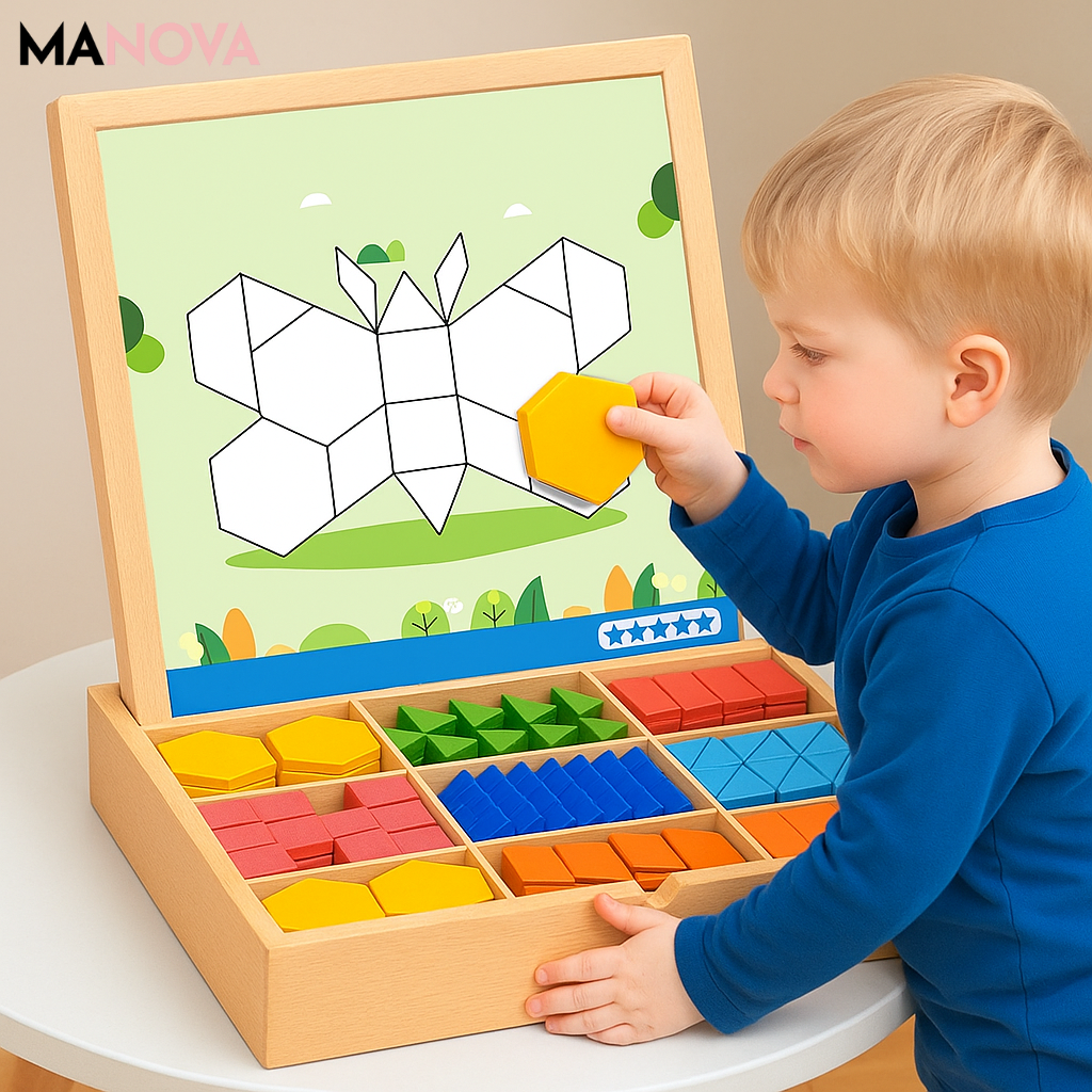 MagniPlay – Magnetisch houten puzzelspel | 50% KORTING