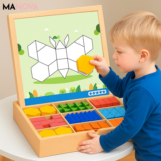 MagniPlay – Magnetisch houten puzzelspel | 50% KORTING