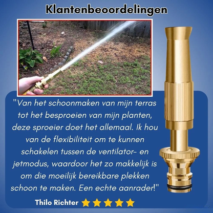 JetSpray – Verstelbare Hogedruk Sproeikop | 50% KORTING