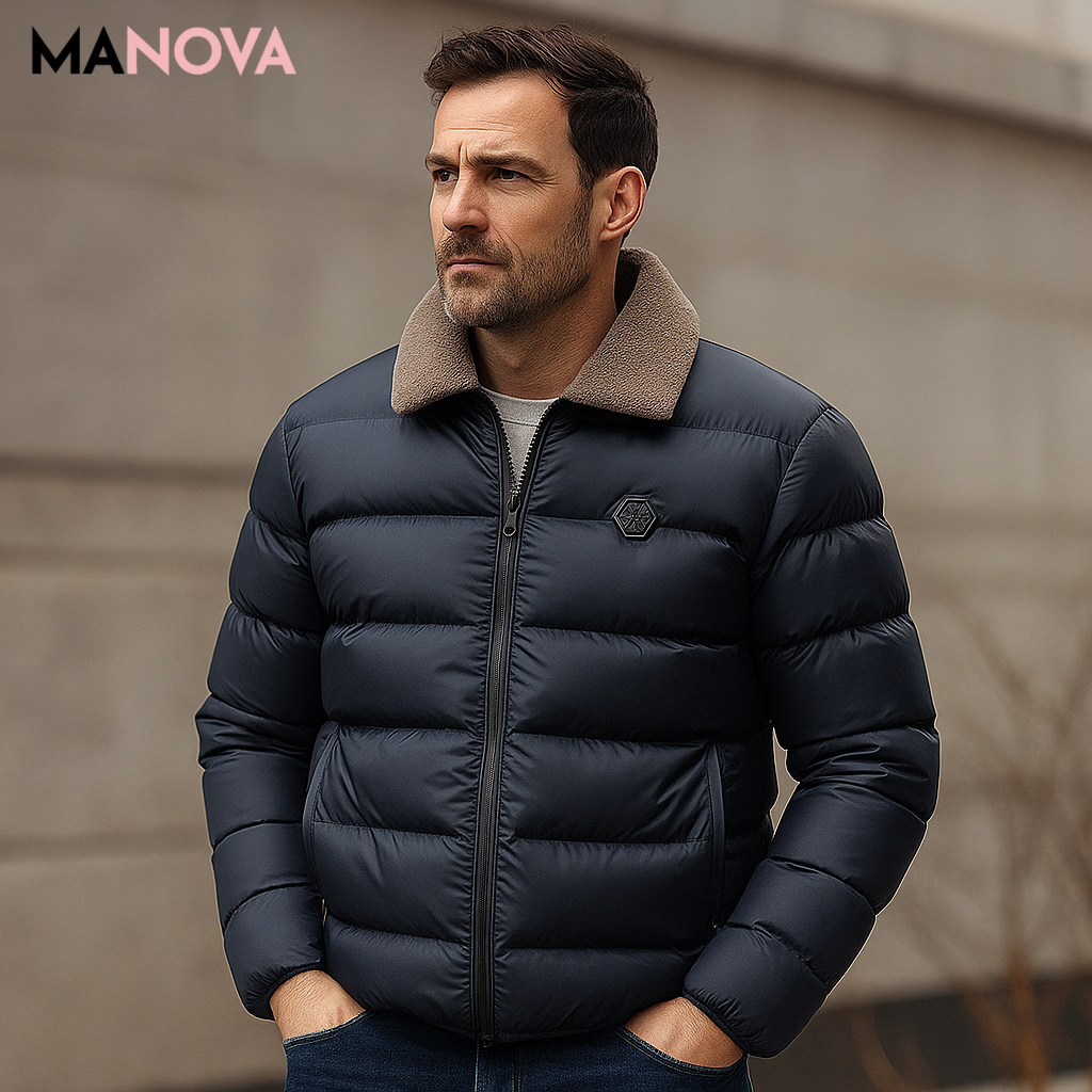 Stormridge – Gewatteerde jas voor heren met reverskraag | 50% KORTING