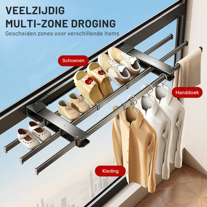 Homeplus – Opvouwbaar droogrek voor aan de muur | 50% KORTING