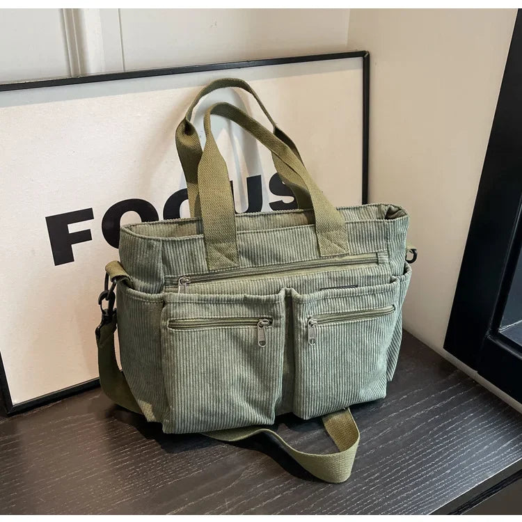 Cordura™ – Trendy Corduroy Tas met Ruimte | 50% KORTING