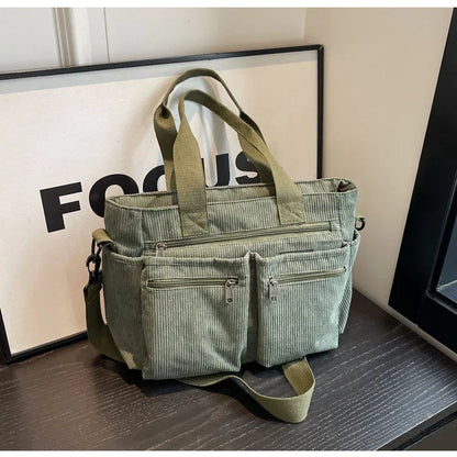 Cordura™ – Trendy Corduroy Tas met Ruimte | 50% KORTING