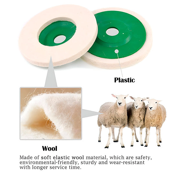 Viltpolijstschijf (set van 3)