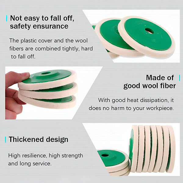 Viltpolijstschijf (set van 3)