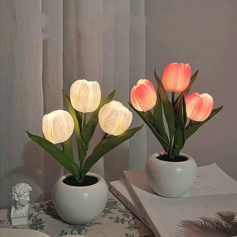 BloomGlow – Lichtgevende Tulpenlamp | 50% KORTING