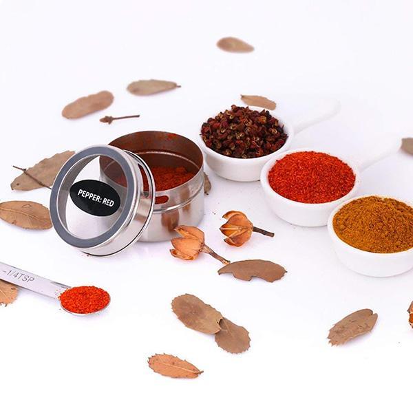 SpiceMag Pro - Set van 4 stuks — Magnetische Kruiden Organizer | 50% KORTING
