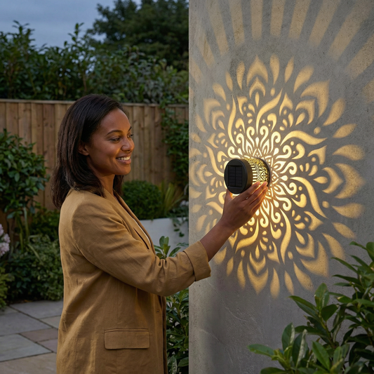 LumaMandala — Solar Projector Licht | 1+1 GRATIS