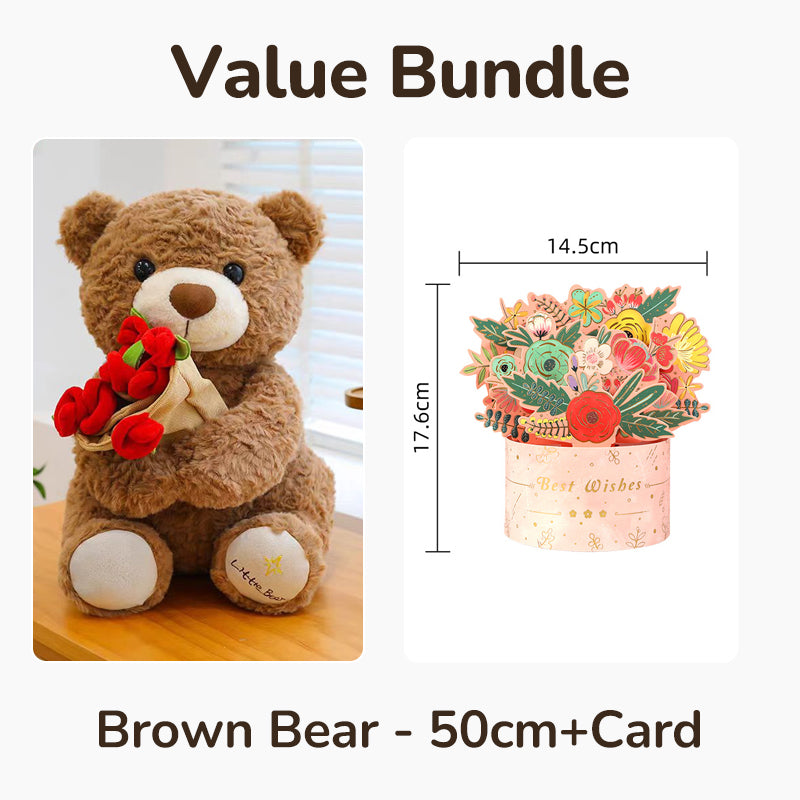 HeartCuddle – Rozenbeer Knuffel | 50% KORTING