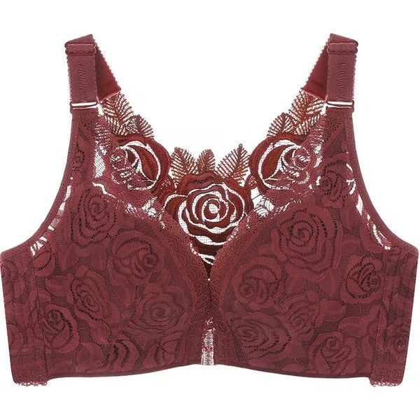 BloomBra™ beugelloze bh met rozenborduursel