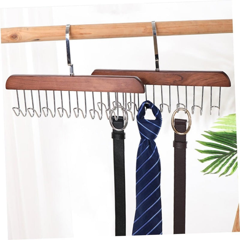 Tijdloze Hout & Staal Multi-Haakhouder – Direct Bestellen, Moeiteloze Elegantie