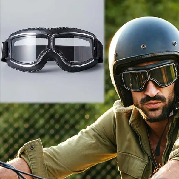RideGuard — Vintage Rijdersbril | 50% KORTING