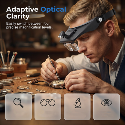 Precisie Hoofdbandloep – Handsfree Focusmeesterschap