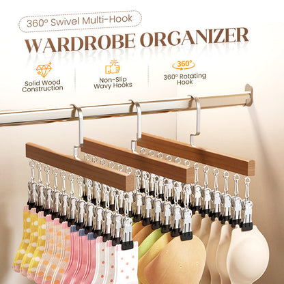 ClosetMagic – Houten Multi Hanger | 1+1 GRATIS