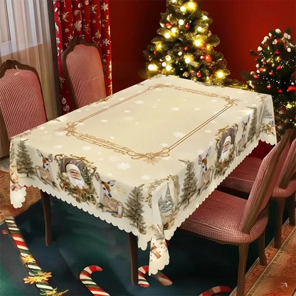 HollyLuxe Klassiek Kersttafelkleed — Gezellige Feestmagie