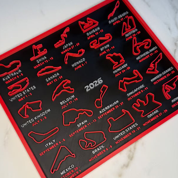 2026 F1 Racekalender — Ontstek de dagelijkse raceactie