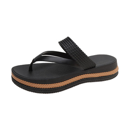 Maria – Gevlochten Platform Tussentenen voor Dames met Wolkachtige Demping