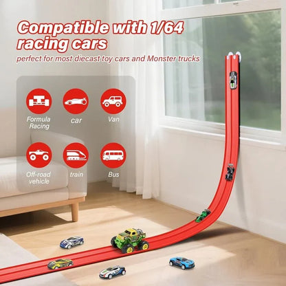Rode 4 Meter Racebaan met 4 Auto's – Ontdek Onbeperkt Raceplezier
