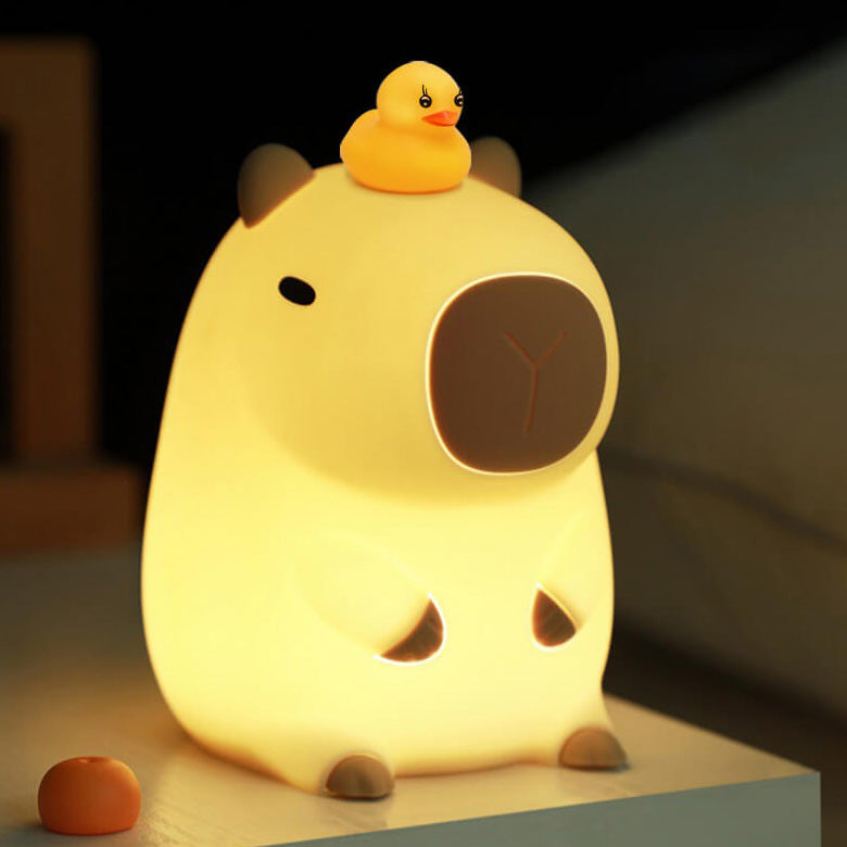 Capybara Squishy siliconen LED nachtlampje