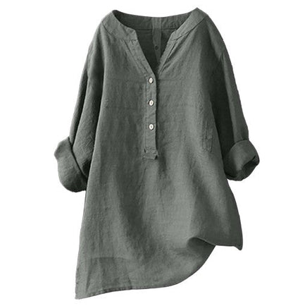 Heidi – Dames Casual Jurk met V-hals en Verstelbare Mouwen