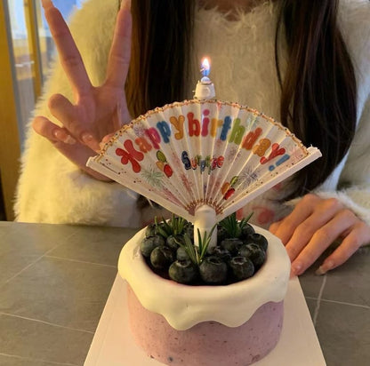 1+2 GRATIS | Magische waaier verjaardagskaars – De grappigste verjaardagsverrassing!