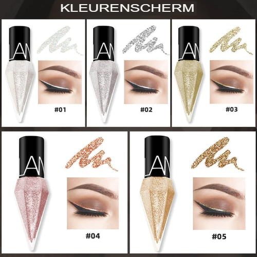 Vloeibare eyeliner met diamant