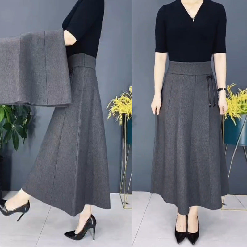 Harper – Hoge Taille Dikke Rok voor Gezellige Warmte