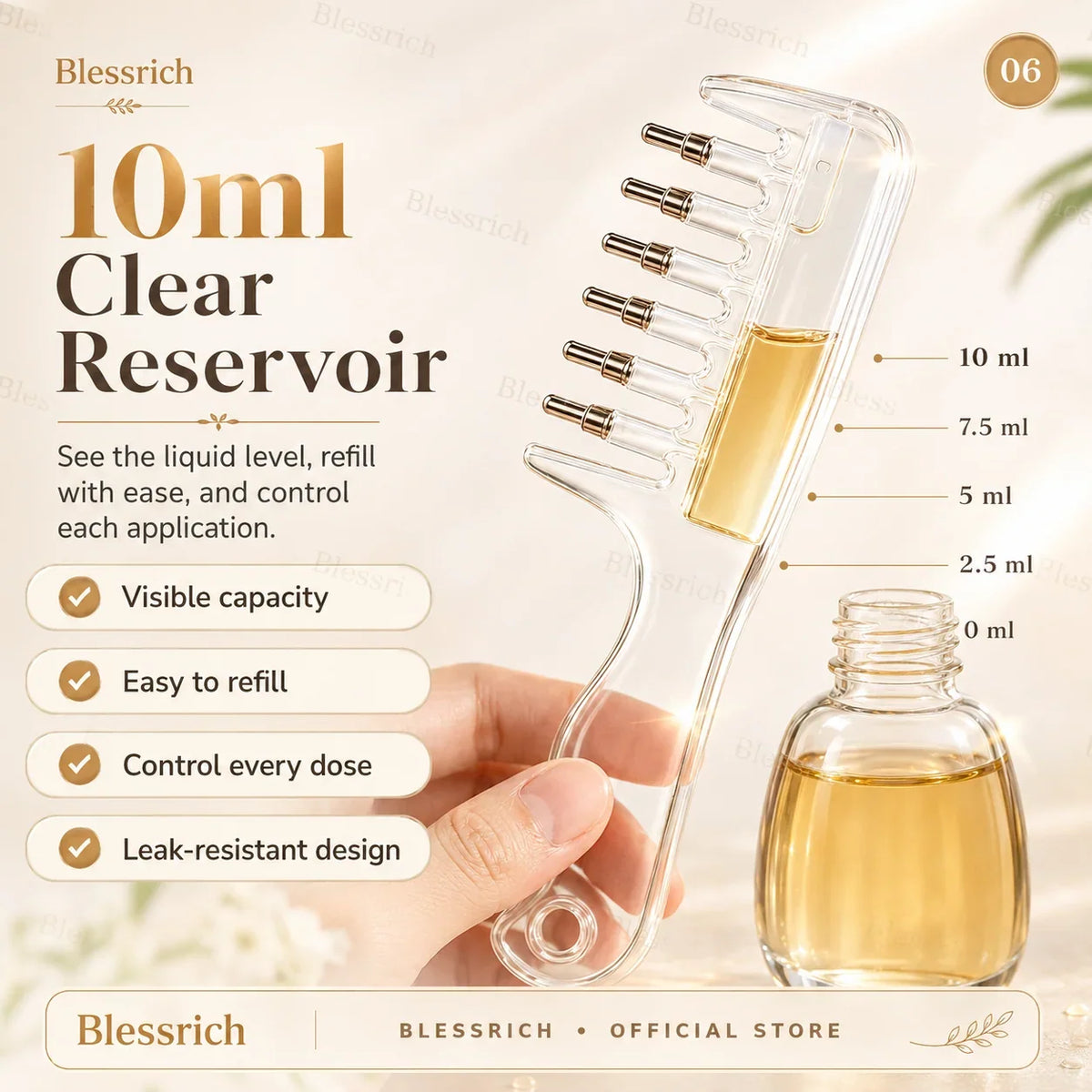 FollicleFlow Serumkam — Nauwkeurige Toepassing, Maximale Zorg