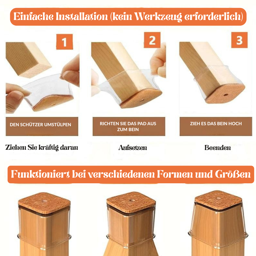 GlideGuard – stille vloerbescherming voor stoelen