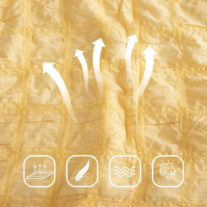 LaceBreeze™ 200 x 230 cm - 4-delige zomerbeddengoedset van ijskoud seersucker