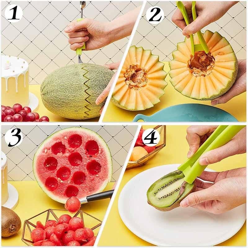 FruitMaster - 3-in-1 multifunctionele fruitsnijder | 1+2 GRATIS