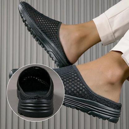Aero – Ademend Mesh Slippers met Fluweelzacht Comfort