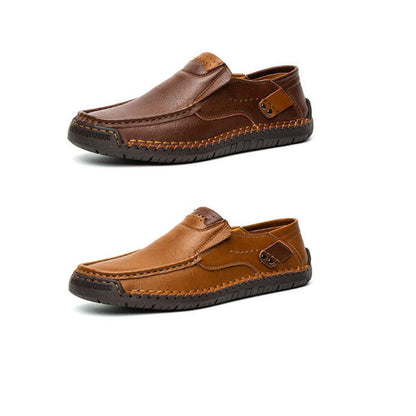 Nolan – Herenleren schoenen met flexibel comfort