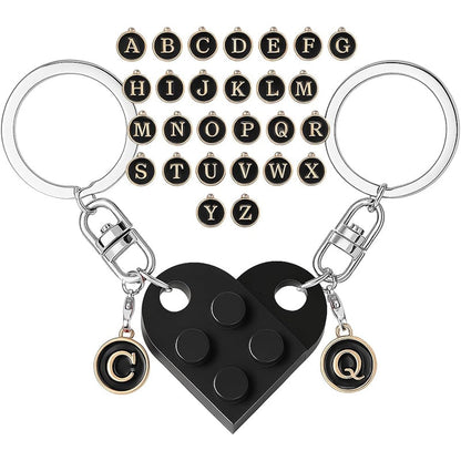 Letterblok Sleutelhanger — Deelbare Oprechte Verbinding