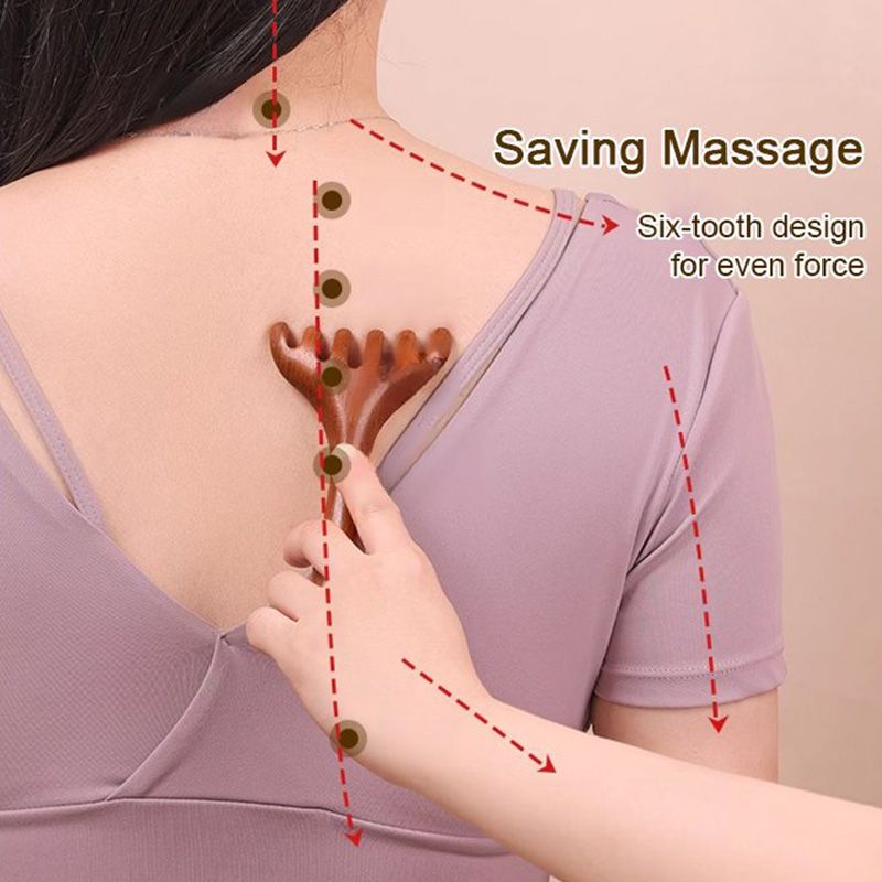 1+1 GRATIS | Meridiaanmassagekam met zes klauwen