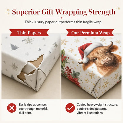 Cadeauverpakking met Schotse Hooglanders — Cadeaus die Indruk Maken