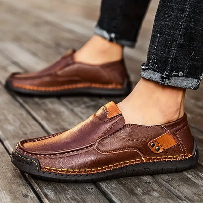 Nolan – Herenleren schoenen met flexibel comfort