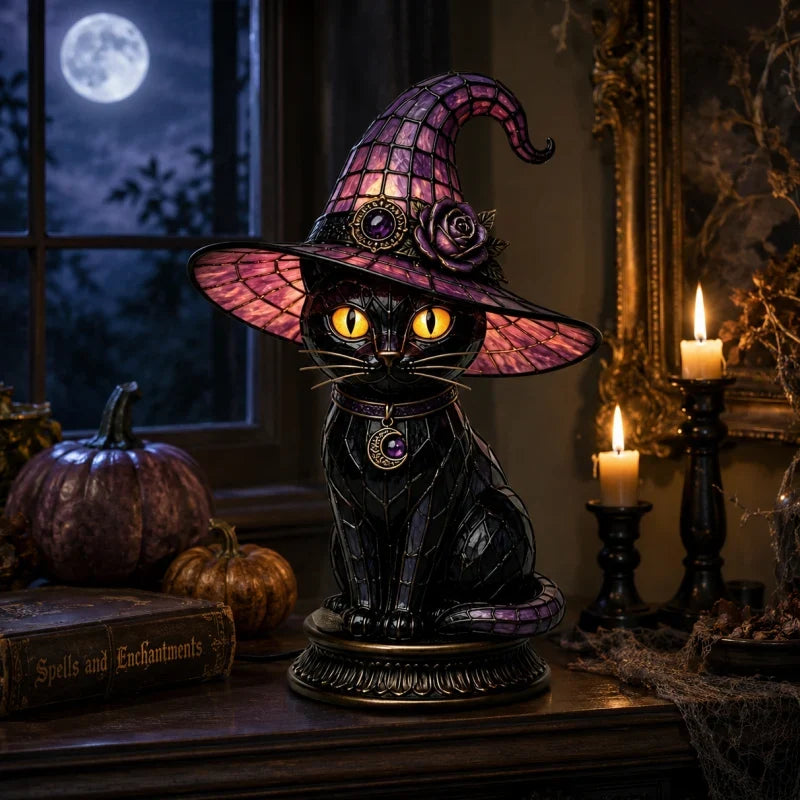 ShadowLure Heks & Kat Lamp — Betover Gezellige Nachten