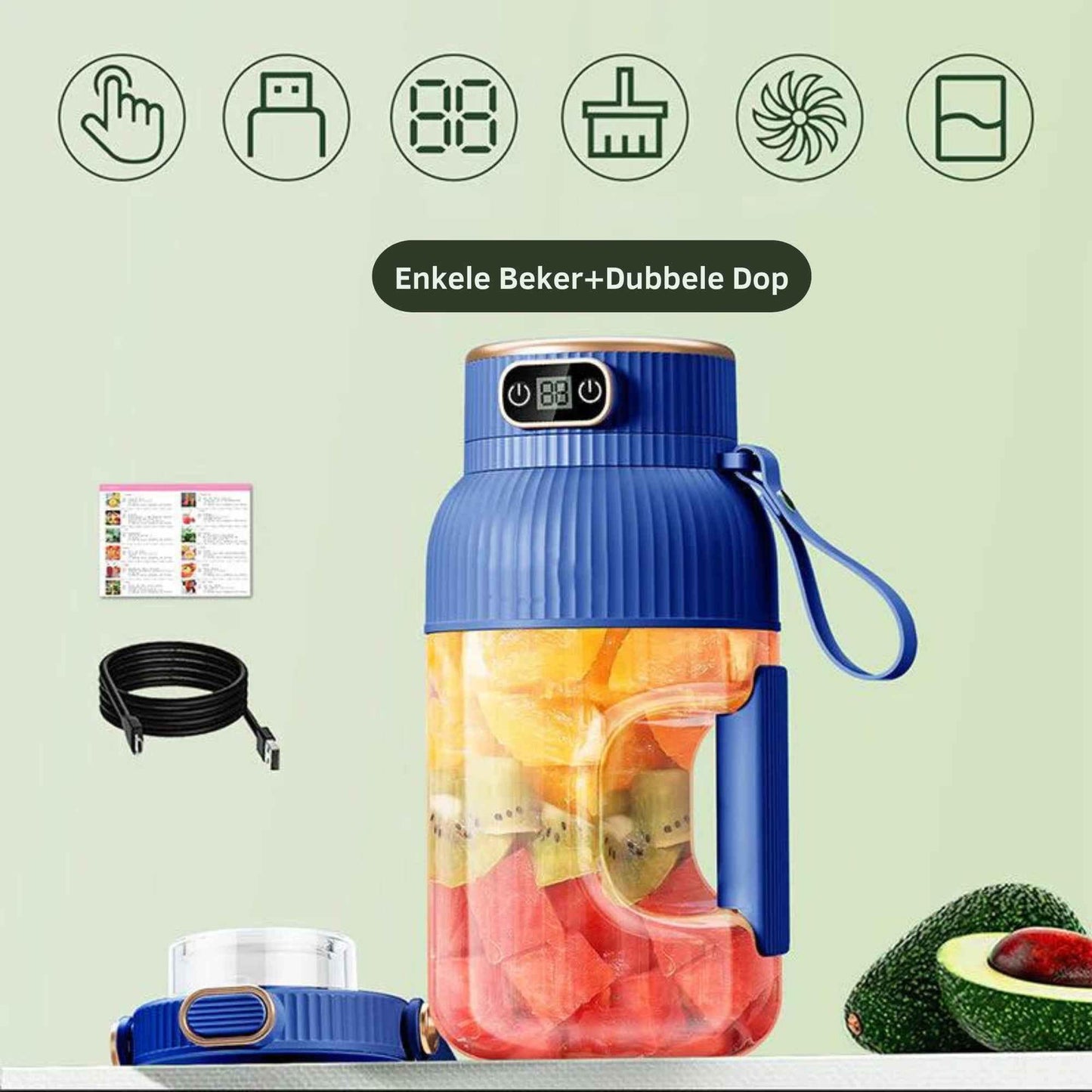 JuiceMate  - Digitaal Draagbare mixer | 50% KORTING