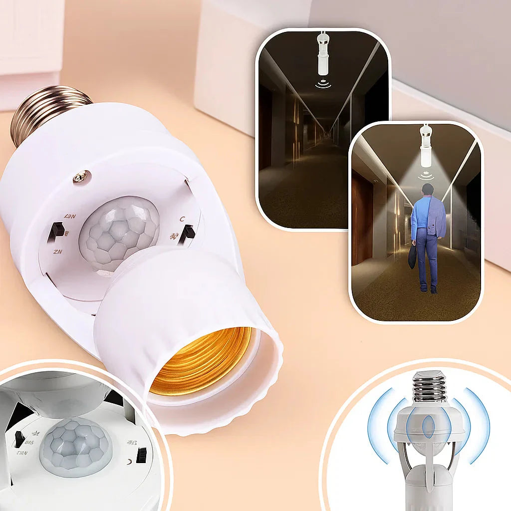 SmartSense™ – Bewegingsgeactiveerde E27-lampfitting | 1+1 GRATIS
