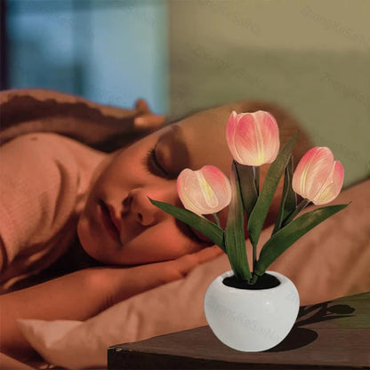 BloomGlow – Lichtgevende Tulpenlamp | 50% KORTING