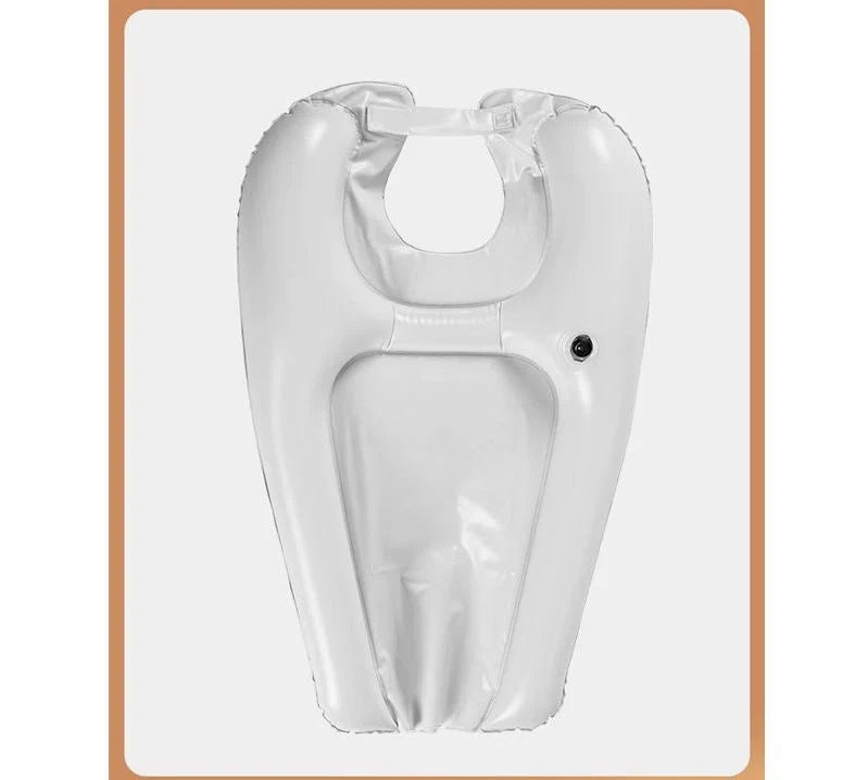 Opblaasbare Haarwasbak — Direct Comfort Hersteld