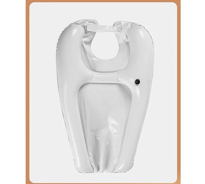 Opblaasbare Haarwasbak — Direct Comfort Hersteld