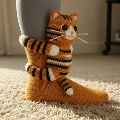 FluffyFeet – Ultra-lichte katoenmengsokken voor in huis met antislipzolen