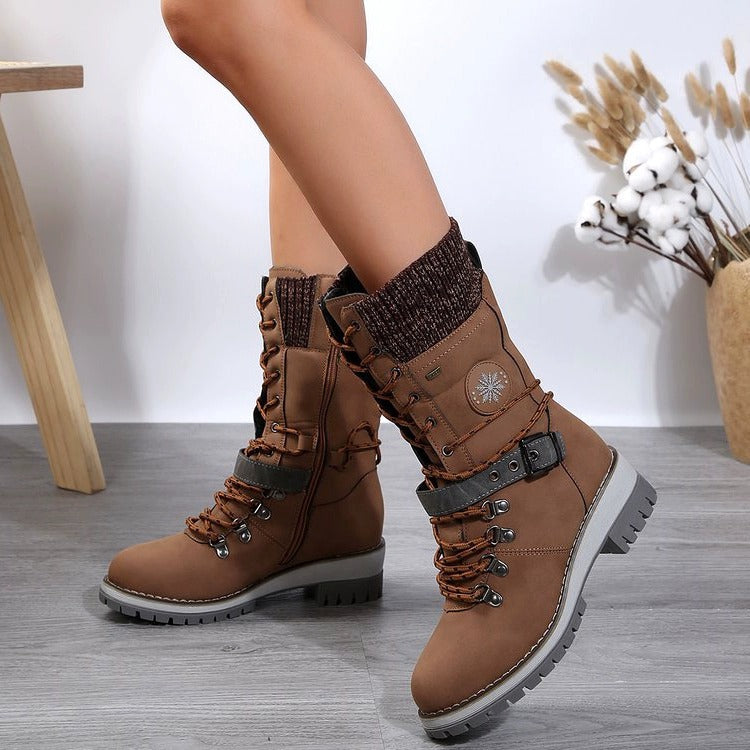 Anna – Enkellaarzen waterdichte winter sneeuwlaarzen voor dames